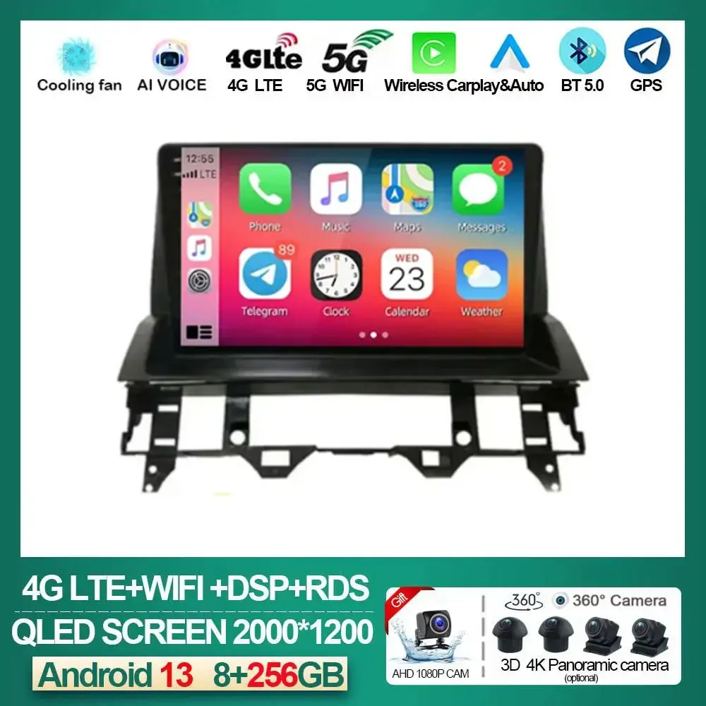 10.1 Inch Android 13 For Mazda 6 2002 - 2008 Car Radio Navigation GPS No 2din Autoradio DSP BT Multimedia Video 4G LTE NO DVD