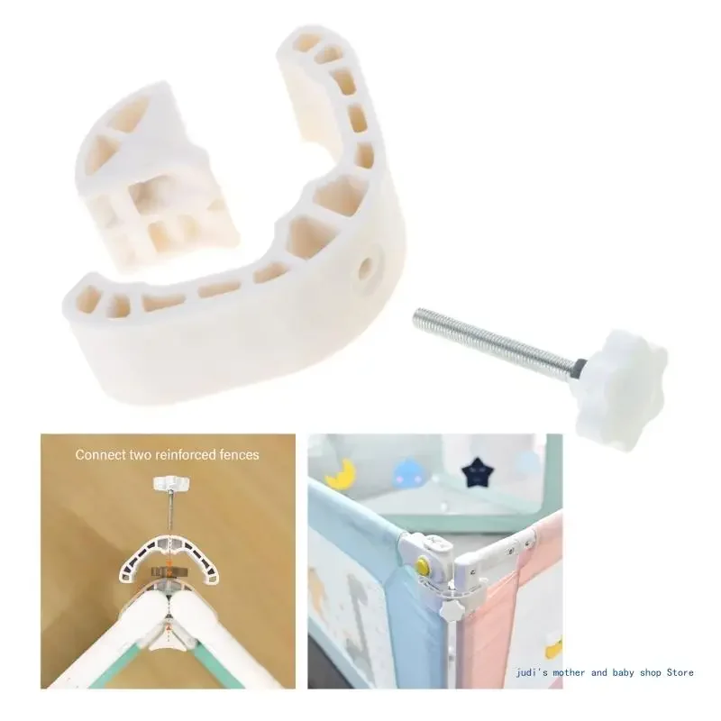 Infant Bed Barrier Clasps Multifunction Crib Guardrails Connection Toddler Crib Reinforcement Brackets Edges Supporting
