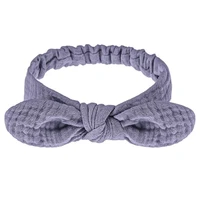 J15U Baby Headdress Bows Turban Headbands Toddler Big Hair Bows Child Head Accessory