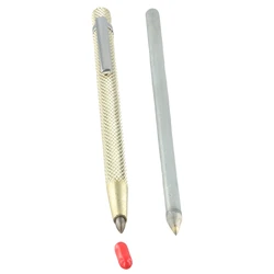 Scriber Glass Tile Cutter For Marking Glass Tiles Metal Tile Cutting Pen Wear-resistant 2PCS Engraving Pen Gold And Silver