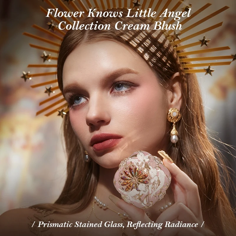 Flower Knows Little Angel Collection Cream Blush 6g Cream Blush Texture Between Dewy And Mochi-like Texture Atural-looking Flush 2