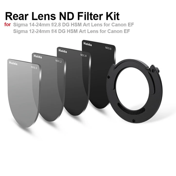 Optical glass Rear Lens ND Filter Kit for Sigma 14 24mm F/2.8 DG HSM