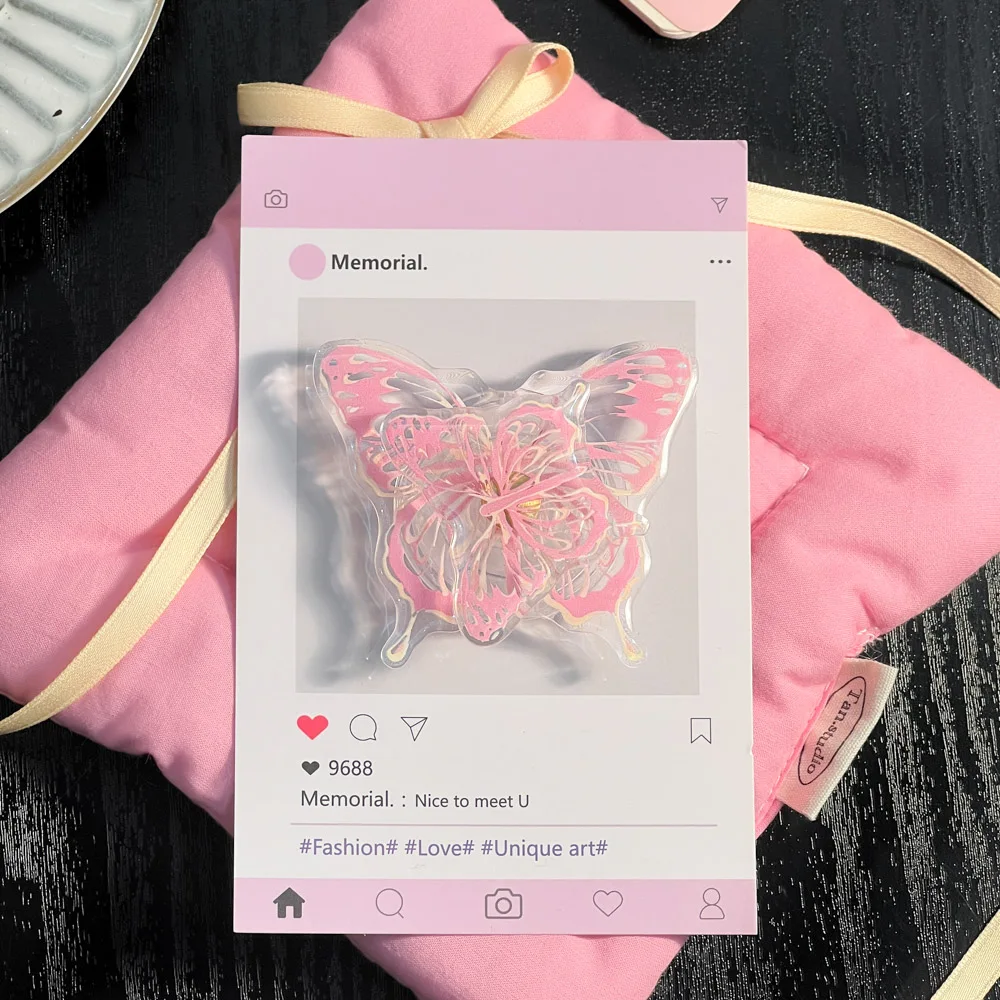 Korean Cute Butterfly Phone Grip and Stand