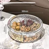 Ripple Seal Snack Box Portable Home Living Room Sealed Dried Fruit Tray New Year Coffee Table Snacks Treats Candy Box 3