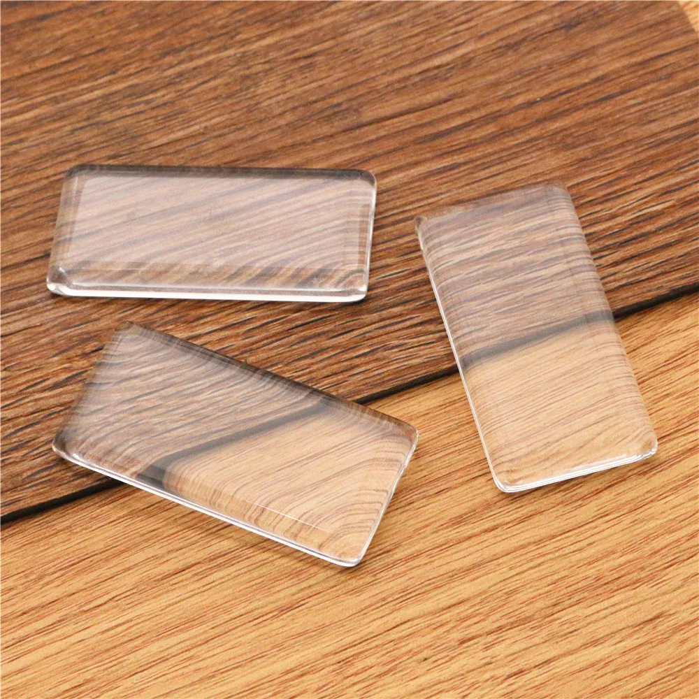 10x50mm 25x50mm 18x25mm 23x33mm 19x38mm 24x48mm 직사각형 플랫 백 투명 유리 카보숑, 고품질, 도매 프로모션