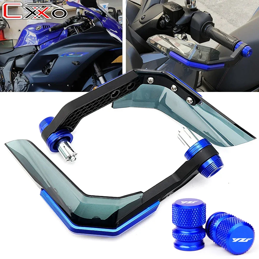 

For Yamaha R7 YZF R7 2023 YZFR7 2022 R1 R3 R6 Motorcycle Handguard Windshield Deflector Handlebar Grips Protector Tire Valve Cap