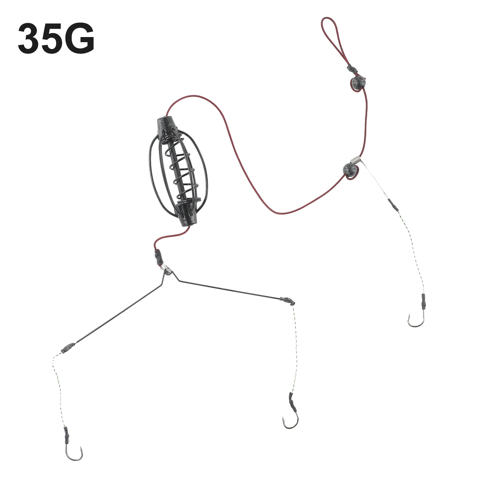 1PCS Karpfen Angeln Feeder Europäischen Karpfen Angeln Käfige Haken Rig Set Inline Methode Feeder Tackle Nest Frühling Haken Angeln ausrüstung – Detail 7