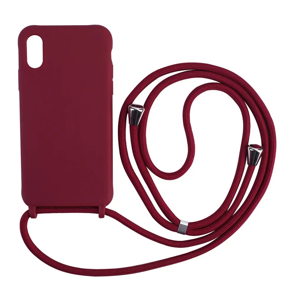 Universal Crossbody Lanyard Rope Strap Phone Case with Adjustable Cord Cover