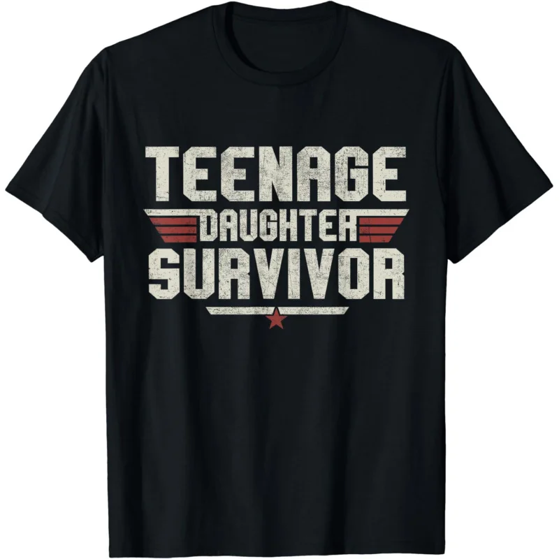 

Teenage Daughter Survivor Vintage Dad Mom Father's D-Day Gift T-Shirt