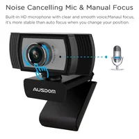 AUS AW33 Webcam 1080P Full HD Manual Focus 5 Grades USB Web Camera For Business PC Camera fit for Android Windows IOS S349 - Image 4