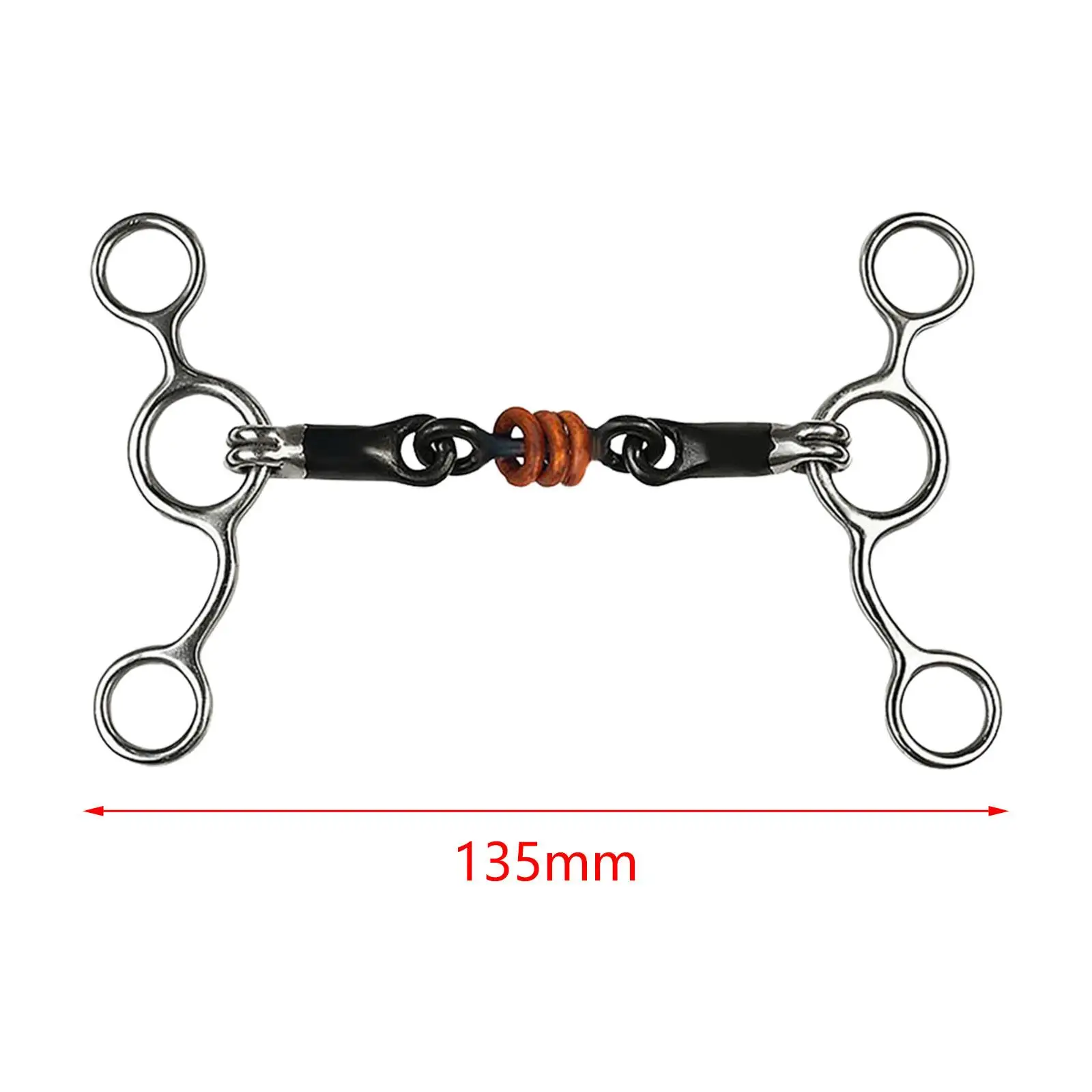 Horse Bit Stallion Training Bit H Shape Horse Gag Bit Easy to Use Horse Snaffle 5