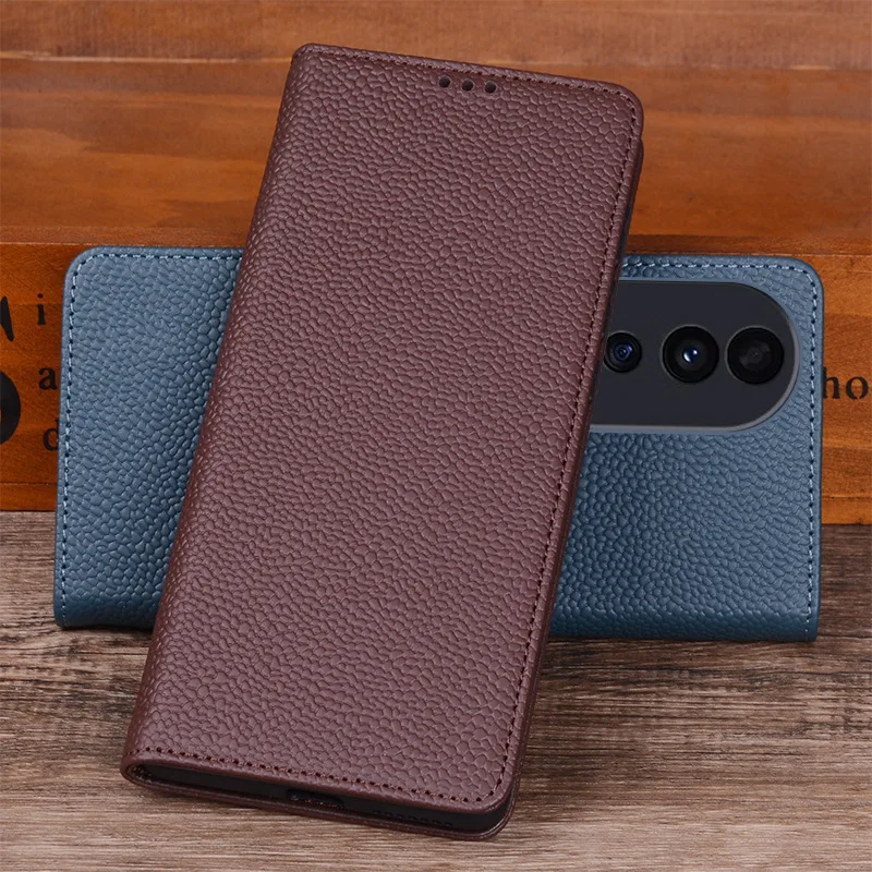 

Hot Sales Luxury Genuine Leather Flip Phone Cases For For Honor 90 Honor90 Pro Leather Half Pack Phone Cover Case Shockproof