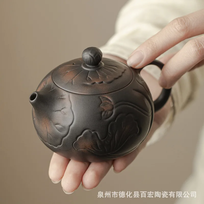 

Factory Wholesale Ceramic Zisha Teapot Home Modern Simple Teapot Large Capacity Afternoon Tea Set Tea Making Single Teapot