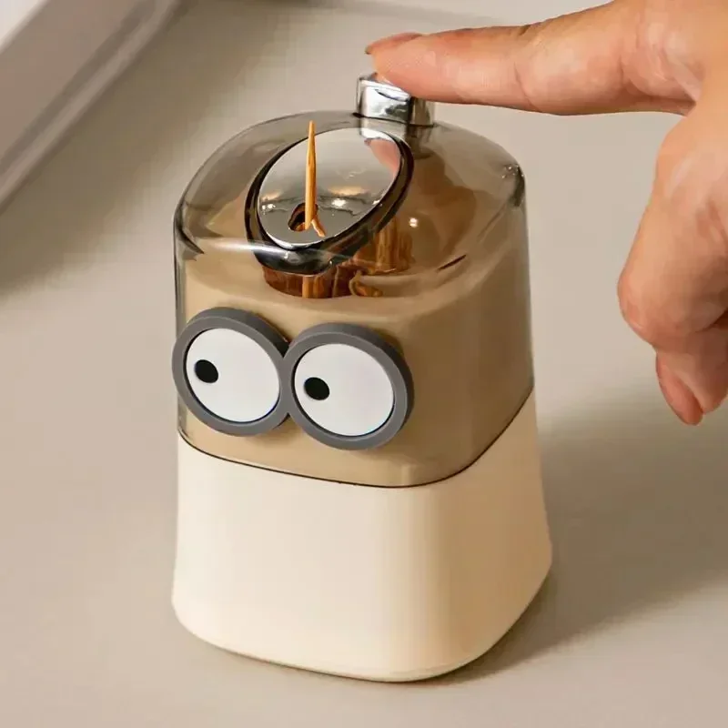 Automatic Toothpick Holder Dispenser, Toothpick Container Storage Box, Keep Toothpicks Hygienic Container, Pop Up Toothpick Box