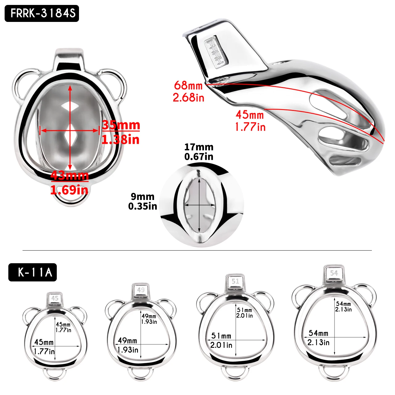 FRRK Small Mamba Cobra Male Chastity Cage with Metal Beaded Anal Plug CB Lock Cock Cage BDSM Adult Games Sex Toy For Femboys Men