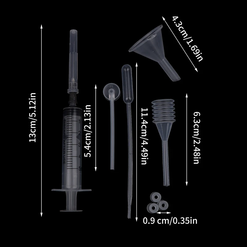 8units/Set Perfume Refill Tools Set Plastic Diffuser Syringe Straw Dropper Funnel Spray Dispensing Cosmetic Tools