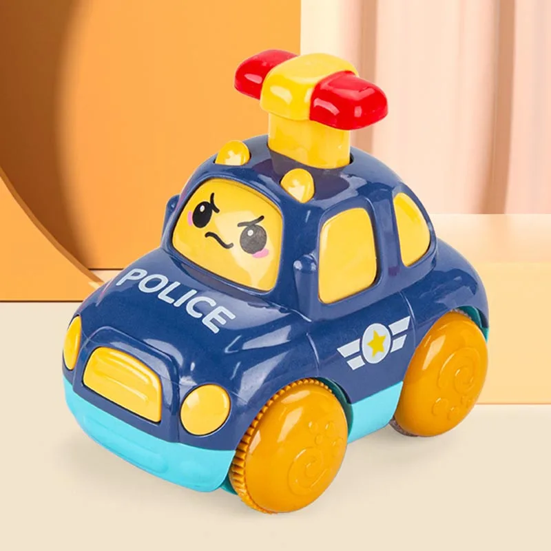 لعبة أطفال سيارات للأولاد 1 2 3 سنوات هدية الصحافة والذهاب سيارة الشرطة ألعاب تعليمية التراجع سيارات لعب للأطفال الصغار 12 18 شهرًا