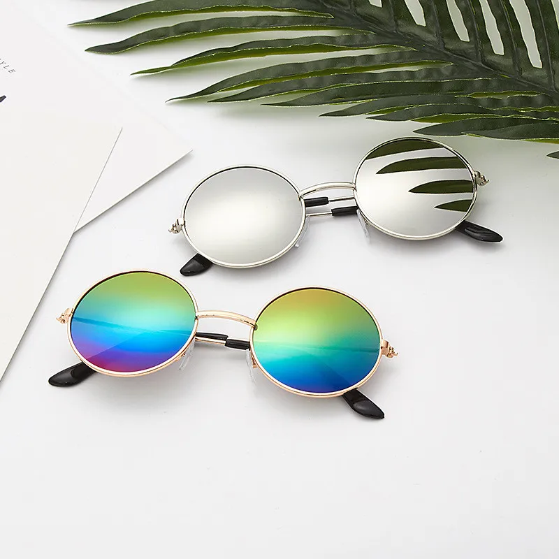 

New Fashion Children's Sunglasses Boys Girls Colorful Round Frame UV Protection Sun Glasses Outdoor Shades Eyeglasses