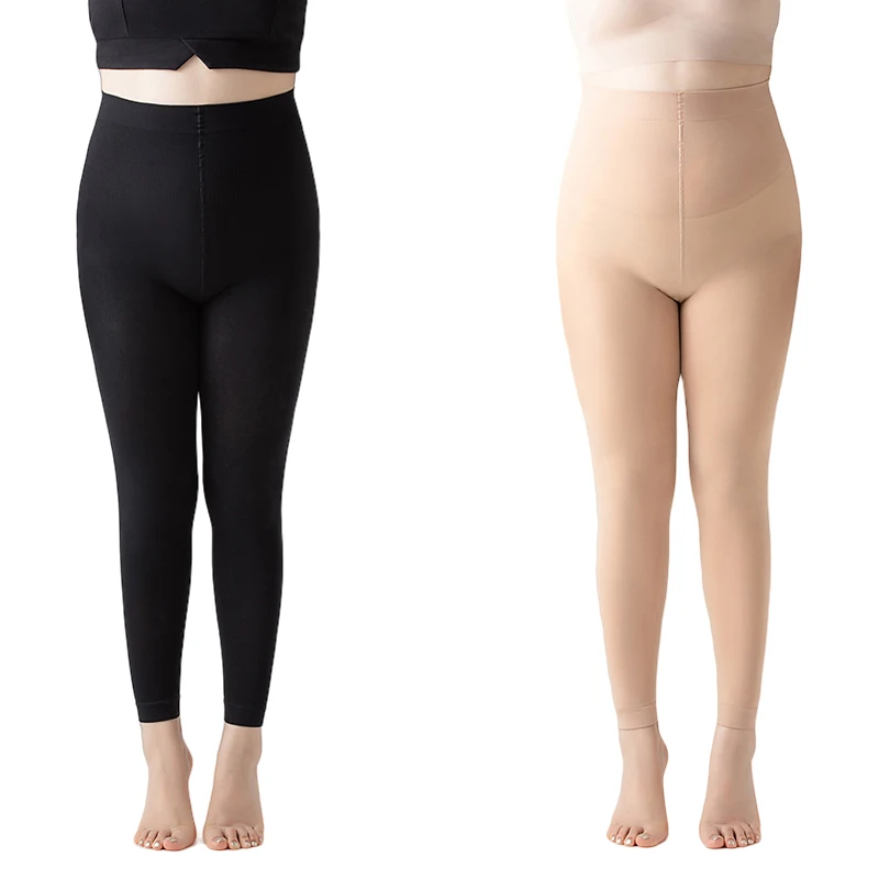 150g Damen Plus Size Strumpfhose Körper gewicht 80kg kann weich sein hohe Elastizität fußlos nackt schwarz Kompression strümpfe Bein tragen