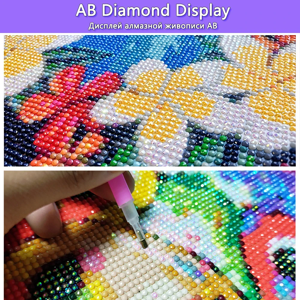 Velvet Canvas AB Diamond Painting Landscape 5D DIY Diamond Embroidery  Flower Bird Mosaic Pictures Cross Stitch Kits Home Decor - AliExpress