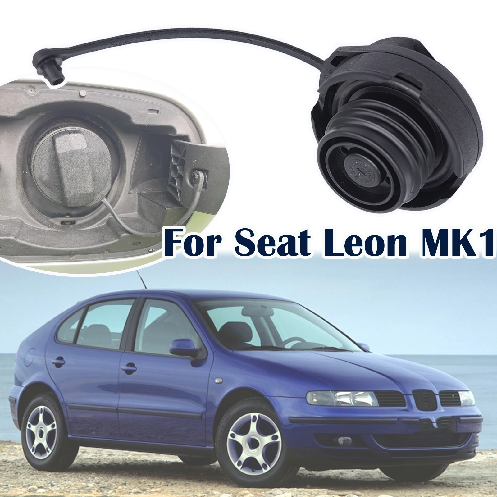 For Seat Leon MK1 MK2 1M 1P Fuel Oil Tank Cover Plug Petrol Diesel Cap Lid Gas Filler Support Retaining Strap Cord Rope Tether fuel tank cover,fuel tank cap,oil fuel cap,fuel cap cord strap