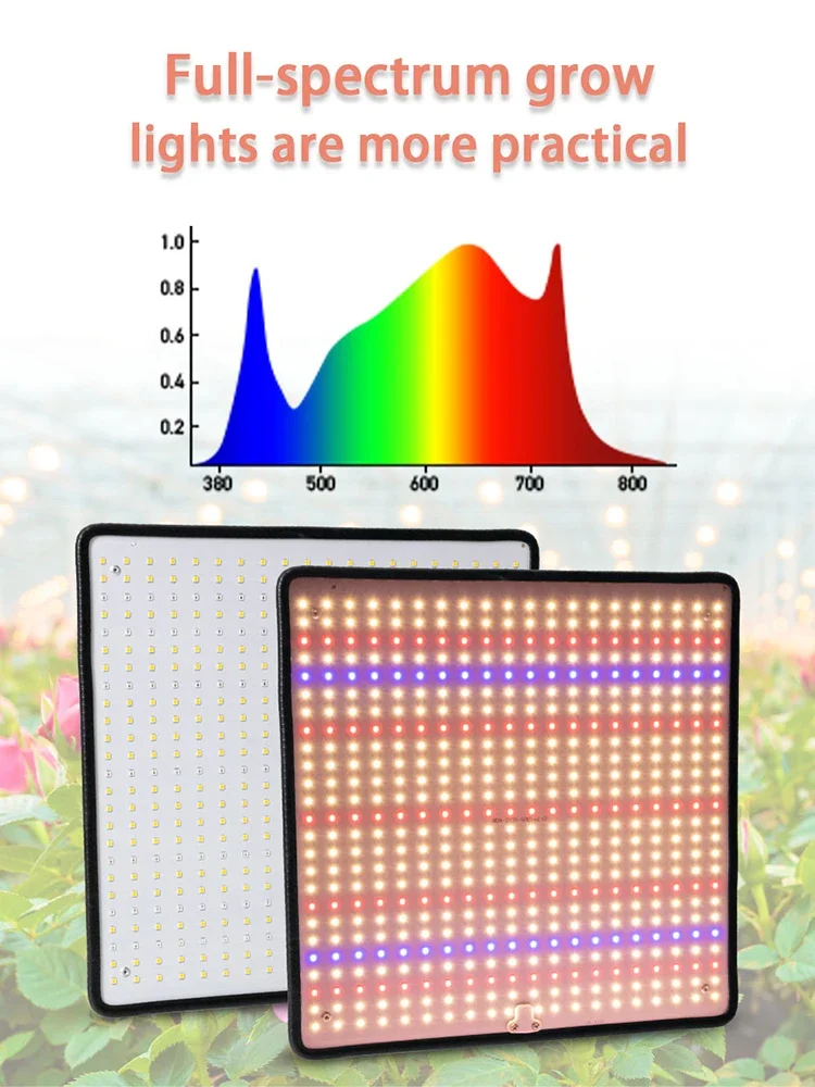 Full Spectrum LED Grow Light for Indoor Plants - 1200W Quantum Board Lamp
