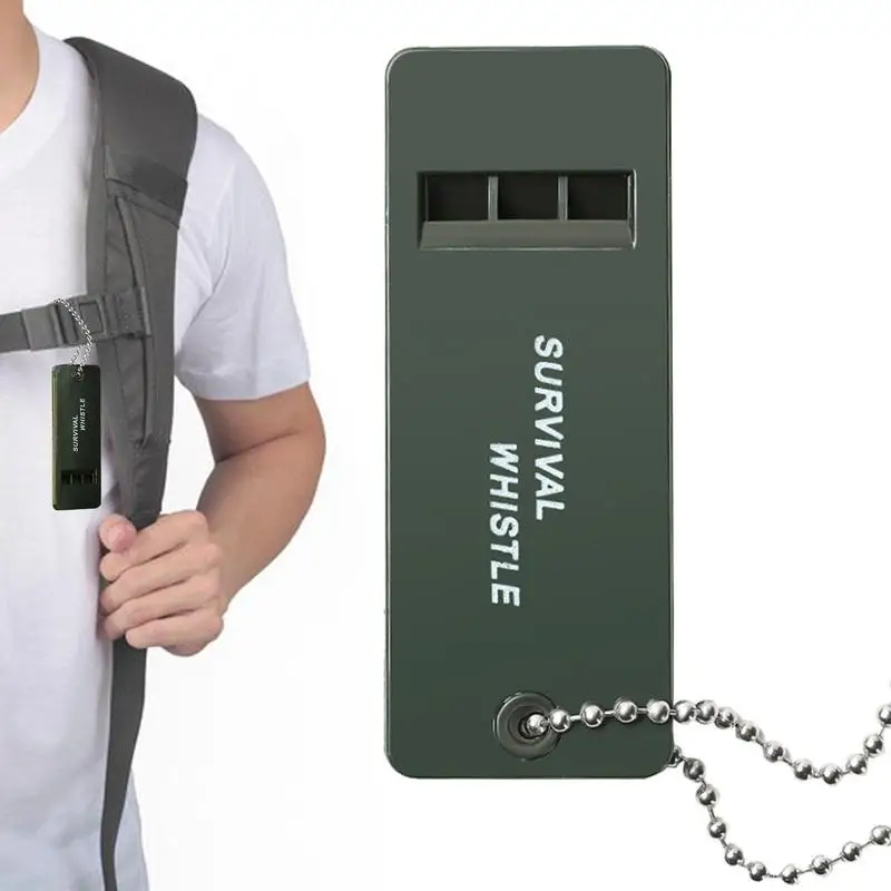 

Camping Whistle 3 Holes High Decibel Whistle Outdoor Hiking Hunting Whistle With Lanyard Camping Sports Multi Audio Whistle