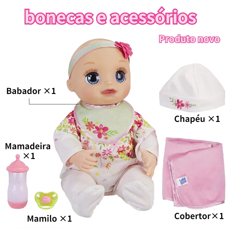 Original Hasbro Genuine Naughty Pets Love Baby Alive Figures Cute Kawaii Movable Bjd Doll Sounds Toys for Girls Kids Gift