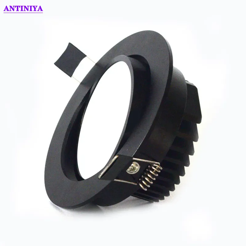 18027-f9318f.png Dimmable LED COB Spotlight Ceiling Lamp AC85-265V 5w7w9w12w15w18w Aluminum Recessed Downlight Round Panel Light Indoor Lighting - Image 1