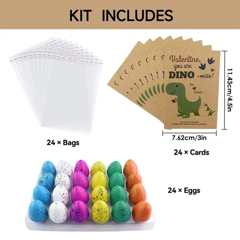 24 Pack Dinosaur Hatching Eggs Dinosaur Growing Eggs Hatching Dino Egg Grow In Water