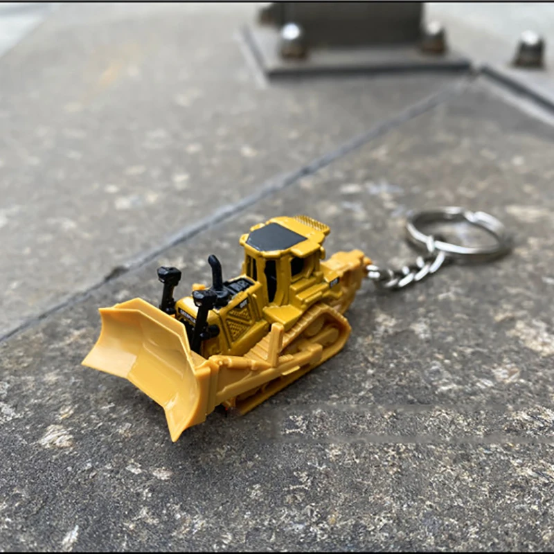 小物 construct key chain multi-yellow Custom-3D-Yellow-Excavator-