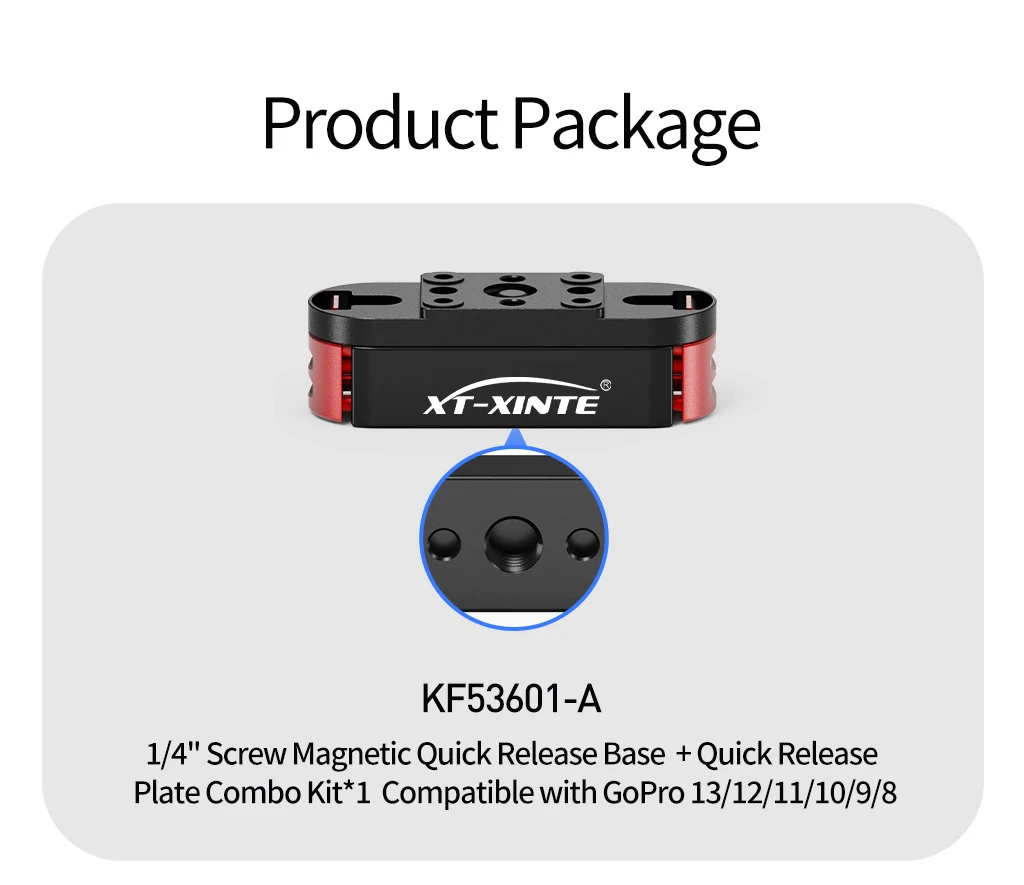 Action-Kamera, Magnetfuß, Saugnapfhalterung mit Magic Arm, Doppelkugelkopf für GoPro 13 – Detail 36