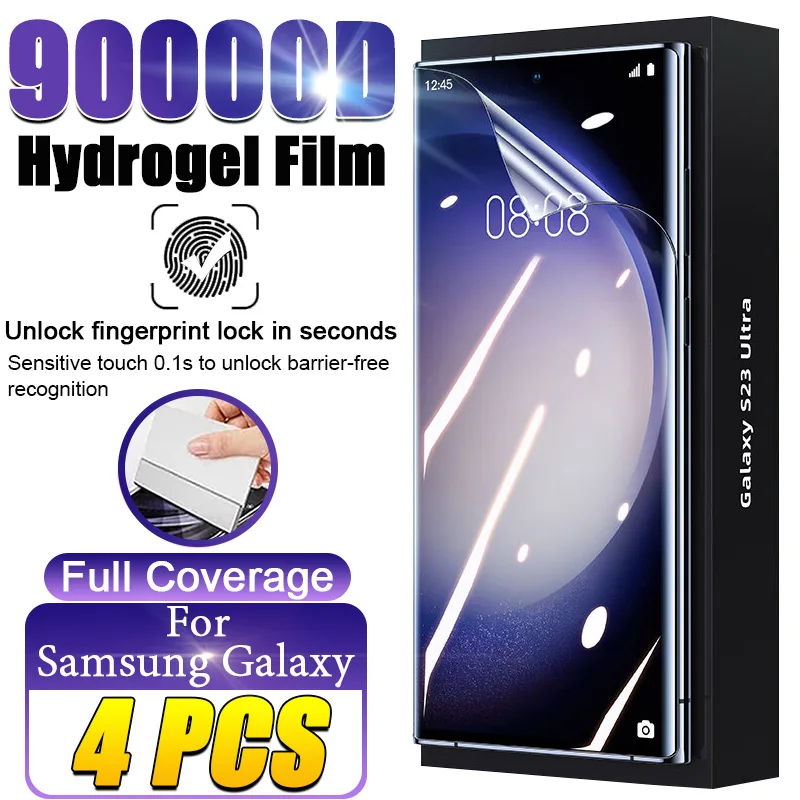 Film Hydrogel écran Samsung Galaxy S23 S24 S25 Et Plus - Ultra FE - Transparent