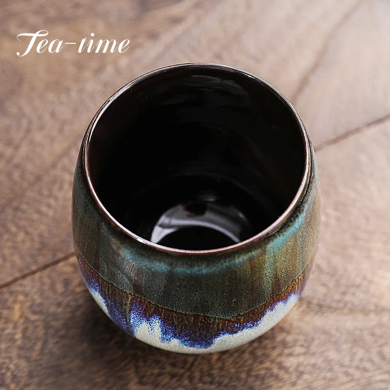 Japanese Style Teacup Water Cup Stoneware Ceramic Coffee Cups Kiln Change Kungfu Teacup Beer Tea Mug 85/160ML