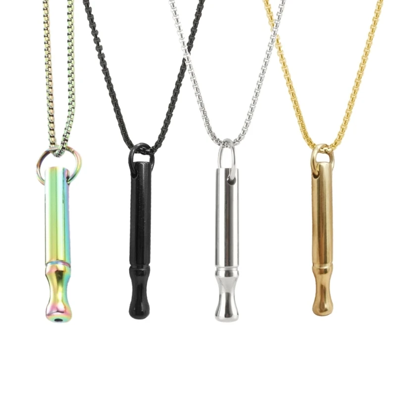 Breathing Exercises Choker Necklace Anxiety Relief Clavicle Chain Jewelry Gift Dropshipping 3