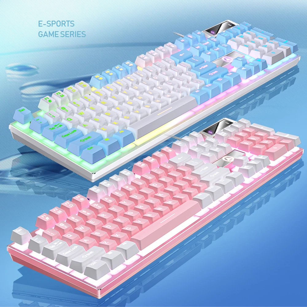有線ゲーミングキーボード,104キー,カラーコーディネート,バックライト 