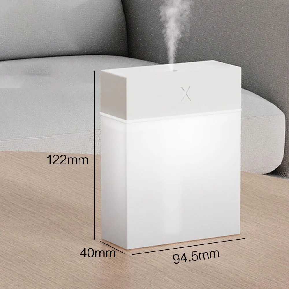 280ml USB 휴대용 미니 가습기, 시원한 미스트, 따뜻한 무드등, 무소음, USB 전원 공급, 침실, 차량, 사무실용 공기 가습기