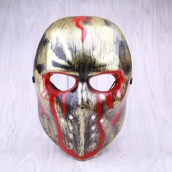 Horror Bleeding Ghost Face Halloween Mask - Scary Demon Cosplay & Party Prop (Yellow)
