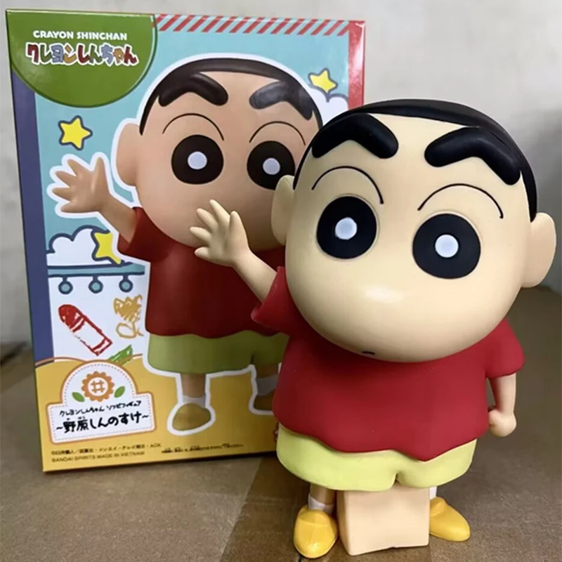 

Crayon Shin-chan экшн-Фигурки игрушки Аниме Shin Chan фигурки кавайная кукла 18 см ПВХ Коллекционная модель украшения подарок для детей
