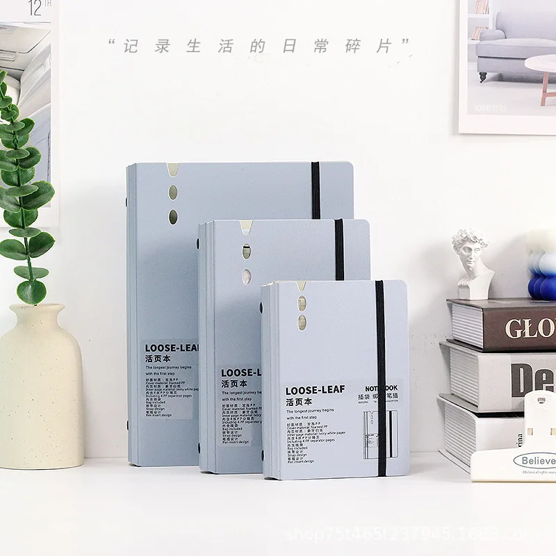 

A5 A6 A7Pink Purple gray Loose Leaf Binder Notebook Inner Core Cover Note Book Journal Planner Office Stationery Supplies