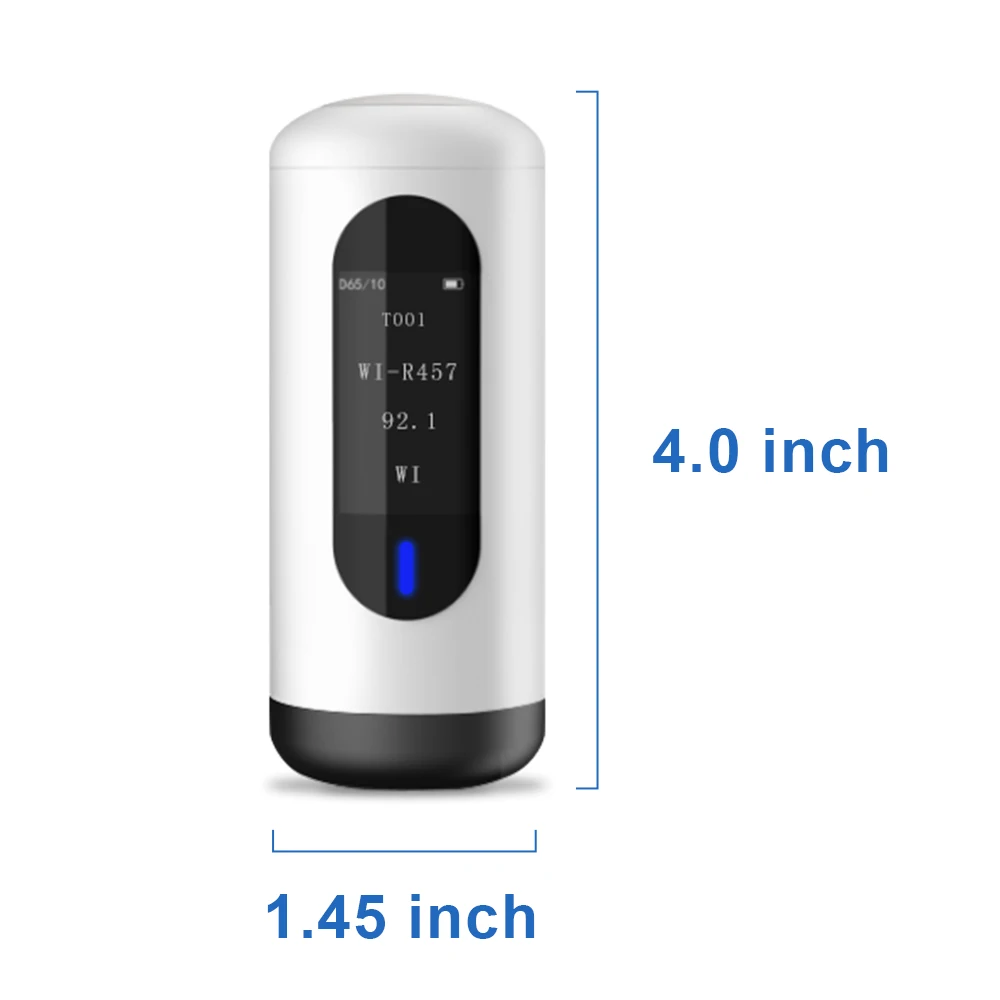 Portable whiteness meter Measuring range 0-200 Measuring R457 whiteness Support connection app Used in powder paper textile