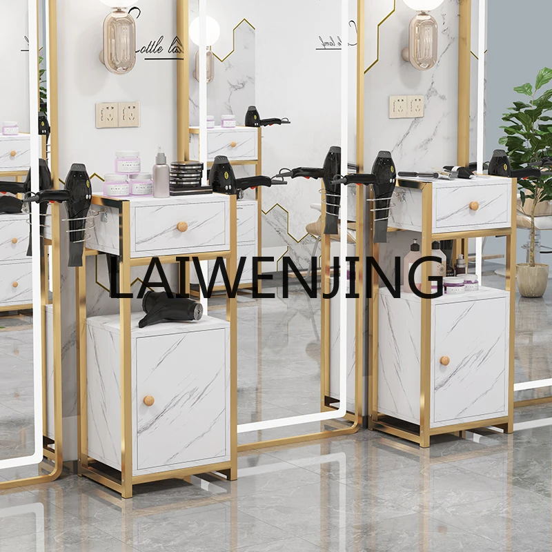 

Barber Shop Hair Salon Hair Cutting Table Hair Salon Tool Cabinet Storage Rack Beauty Salon Special Small Push.