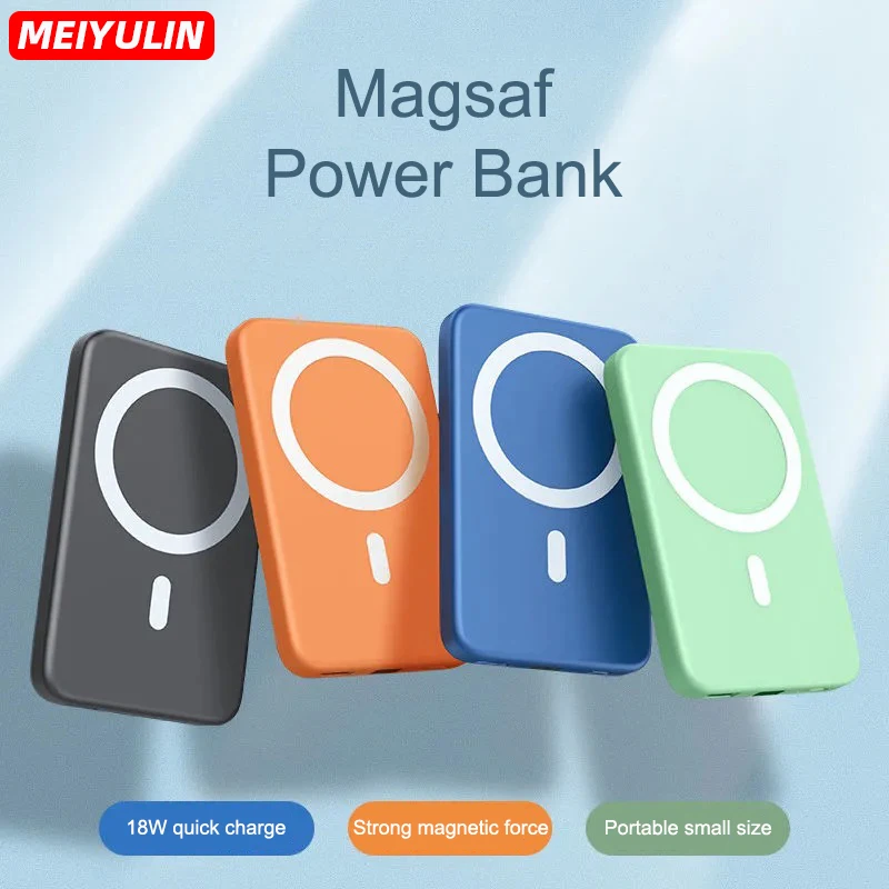 10000mah Wireless Charger Power Bank Portable Thin Universal