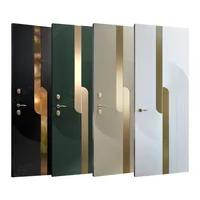 Factory price front anti theft main steel security single double leaf door cast aluminum modern front entrance doors 1
