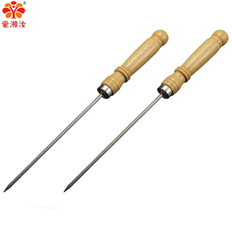Aixiangru Octopus Ball Short Steel Needle is Durable and Not Easy to Fall Off the Wooden Handle Barbecue Fork