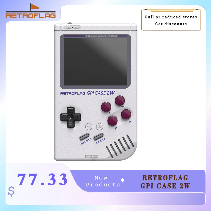 GPi CASE 2 Retro Game Console 3.0 Inch LCD Screen 4000mAh Li-on Battery  Deluxe Edition for Raspberry Pi CM4 Lite/eMMC