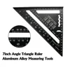 7 Inch Triangle Carpenter Square Aluminum Alloy For Woodworking And Carpentry Triangle Ruler Layout Measuring Tool 3