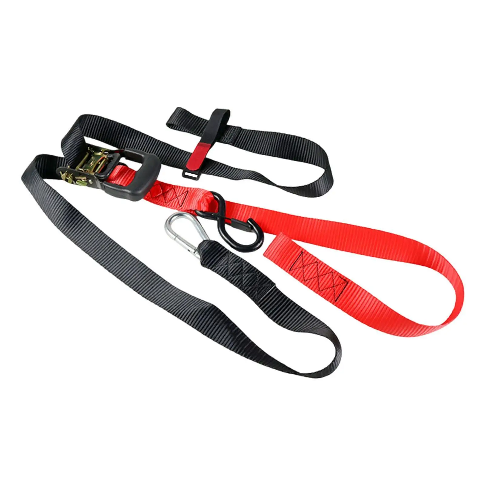 Motorcycle Tie Down Strap Easy Installation with S Hook and Buckle Universal Handlebar Strap Lashing cam Buckle Tie Downs