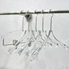 【5 Pcs】Transparent Acrylic Hangers for High-end Clothing Stores 1