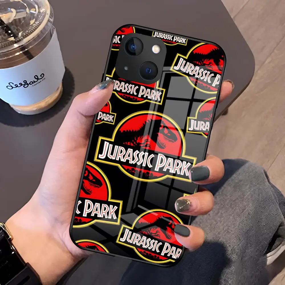 Jurassic Park Dinosaur World Glass Phone Case
